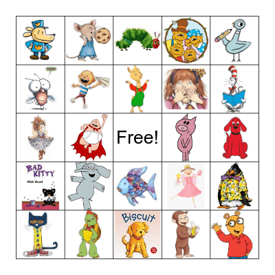 Book Character Bingo Card