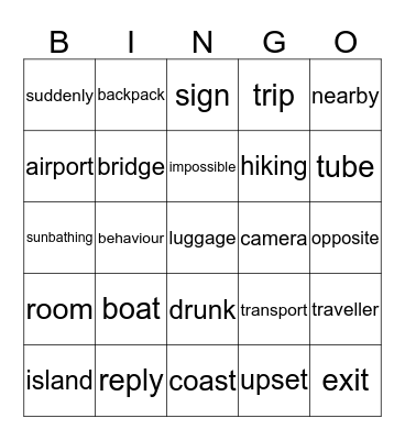 Chapter 6 Bingo Card