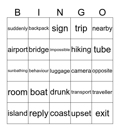 Chapter 6 Bingo Card