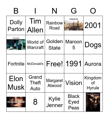 Virtual Trivia Bingo Card