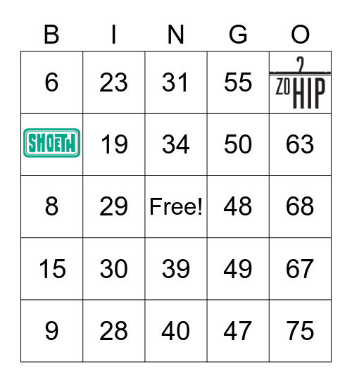 De online modeshow Bingo Card