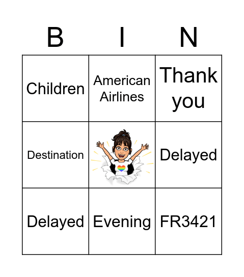 Bingo listening Bingo Card