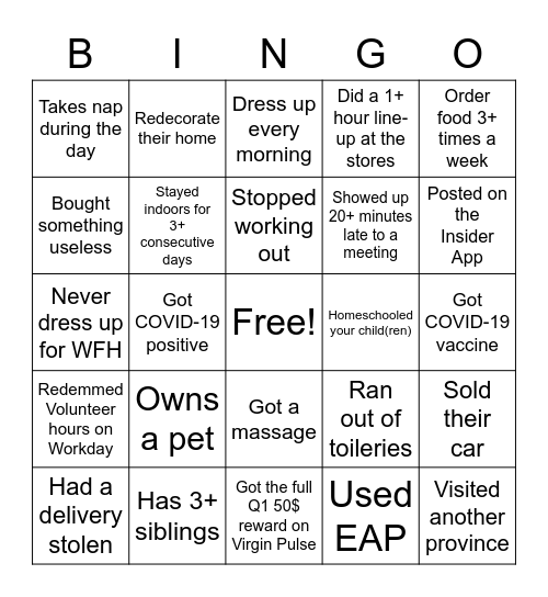 Bingo Card