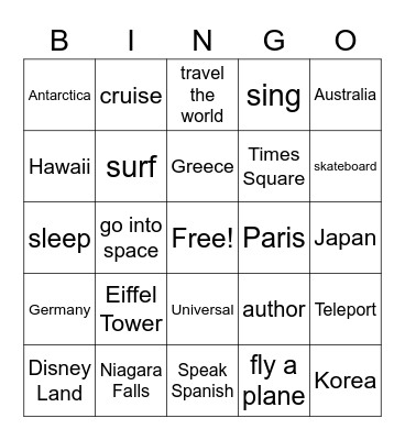 5th period ACCENT Bingo Card