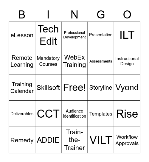 ID Bingo Card