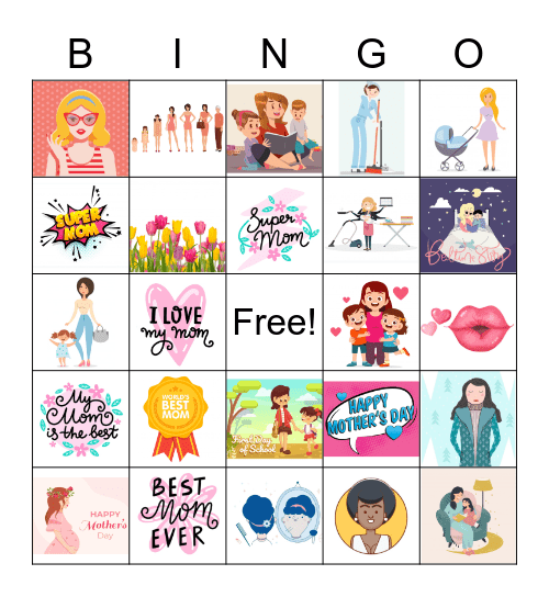 Mother's Day Bingo Card