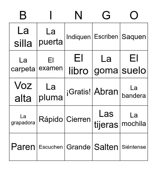 Exploratorio Unidad 1 Bingo Card