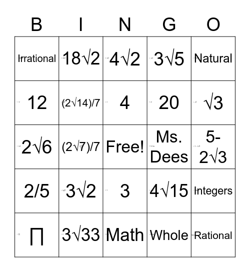 rational-irrational-numbers-review-bingo-card