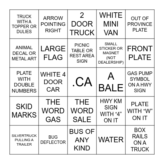 Bingo Card