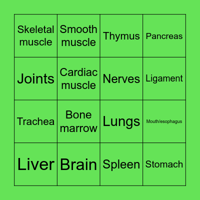 Biology And Beyond! Bingo Card