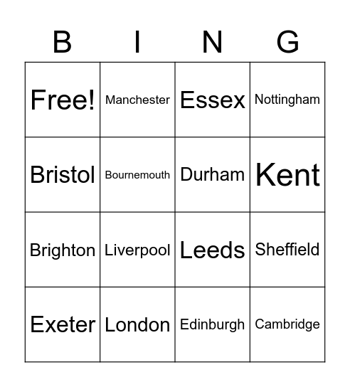 Mango Pre-departure Bingo Card