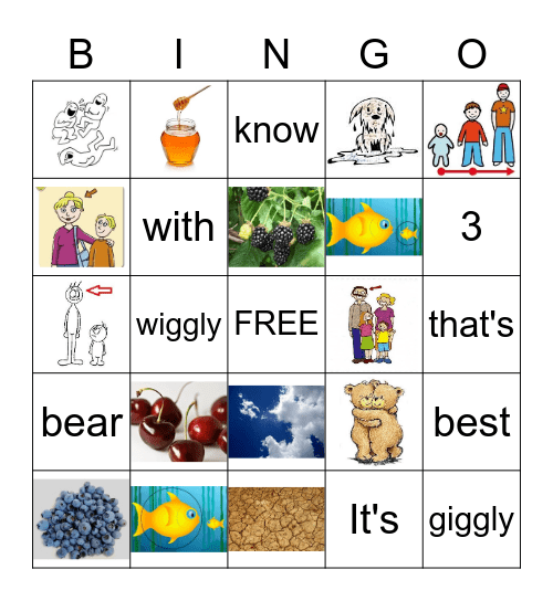 BEAR HUGS Bingo Card