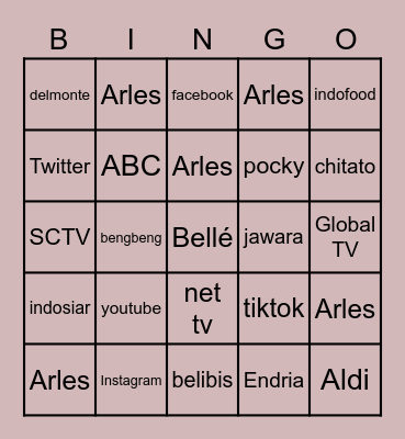 BELLÉ Bingo Card