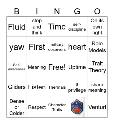CAP Knowledge Bingo Card