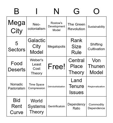 Bingo Card