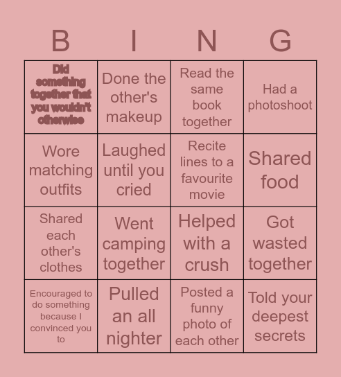 Arpitha's Birthday Bingo! Bingo Card
