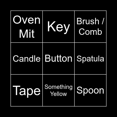 Scavenge This! Bingo Card