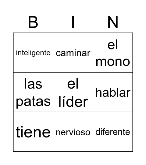 CCB 9 Bingo Card