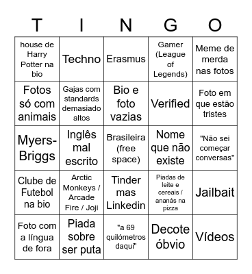 Tingo - part 2 Bingo Card