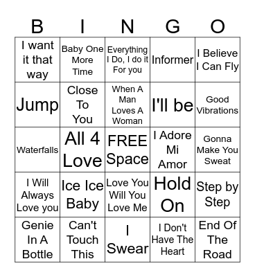 Unos Bingo Card