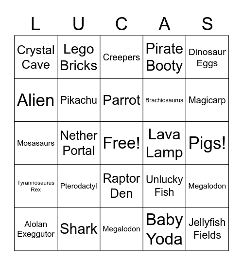 Birthday Bingo Card
