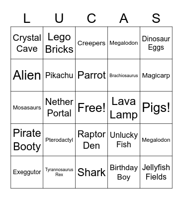 Birthday Bingo Card
