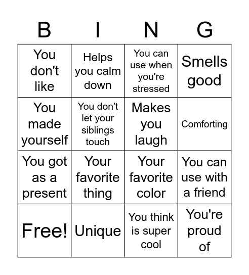 The Hangout Bingo Card