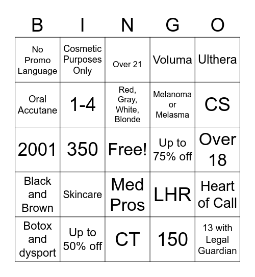 Ideal Bingo! Bingo Card