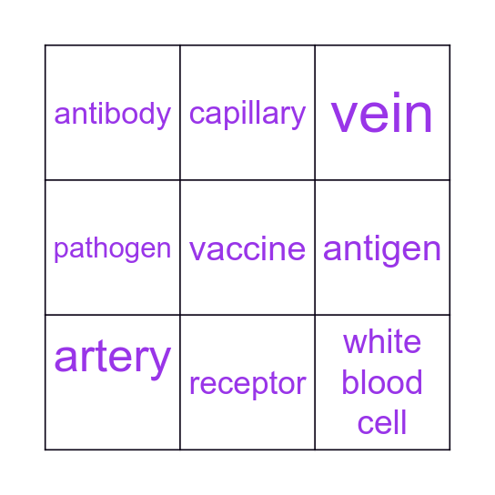 vocab 151-160 Bingo Card