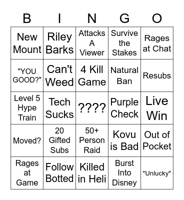 Village Bingo 2.0 Bingo Card
