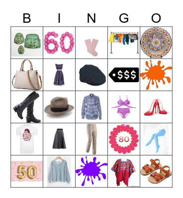 Vocab 3.2 - la ropa Bingo Card