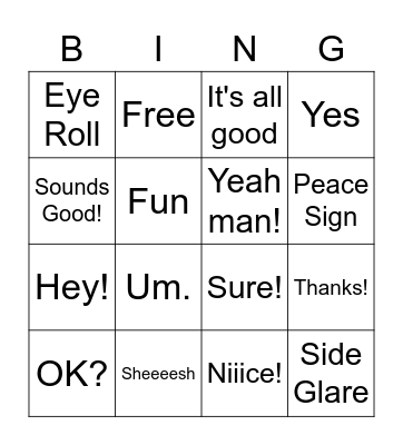 Holly Bingo Card