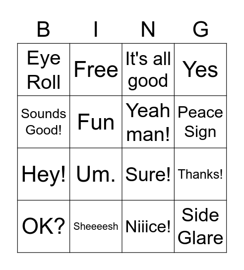 Holly Bingo Card