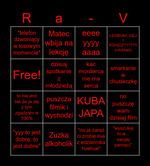 pomudlmy sei Bingo Card