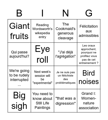 Bingo Foliot Bingo Card