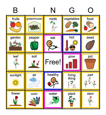 May ULS (Plants) Bingo Card