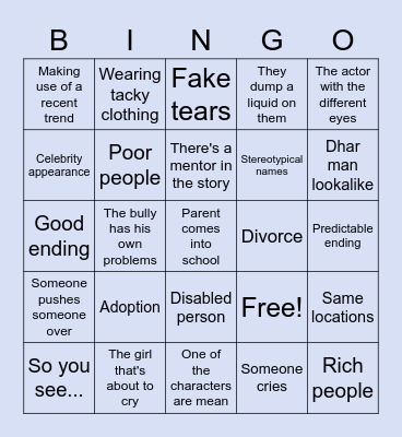 Dhar Man Bingo Card