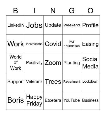 Acaster Bingo Card