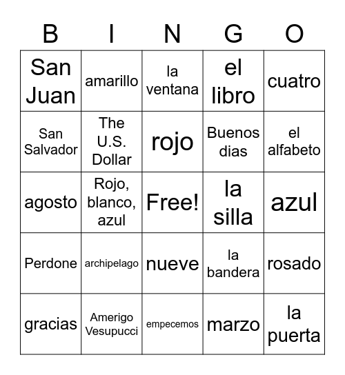 End of the Year Review Bingo Card