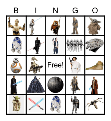 Star Wars Bingo Card