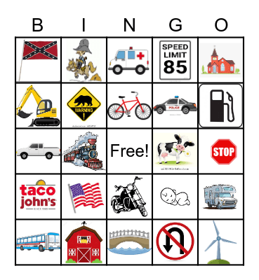 Yellowstone BINGO! Bingo Card