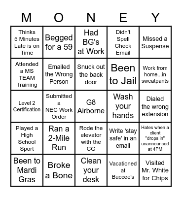 G8 Organization Day Bingo Card