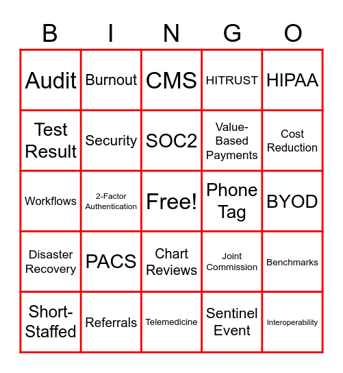 Radiology Discovery for Spok Go (Clinical Diagnostics Package) Bingo Card