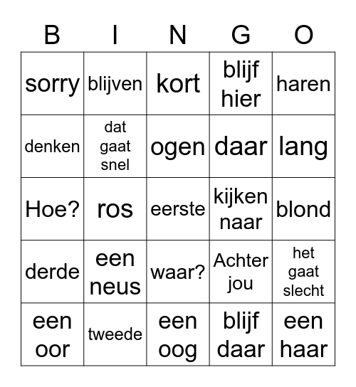 Bingo Card