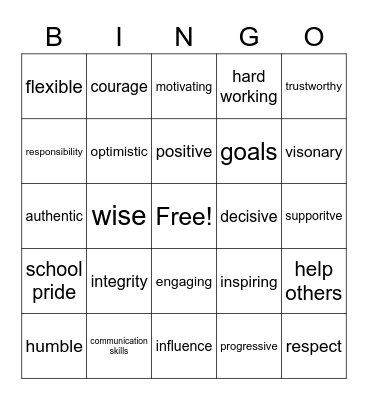 Leadership / ASG Bingo Card