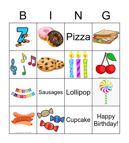 BIRTHDAY BINGO Card