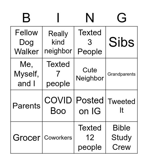 Who Have You Asked to Complete the  Nashville People's Budget Survey? Bingo Card