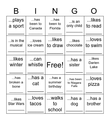 Finally Together: Find Someone Who... Bingo Card