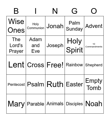 OSLC Bingo Card