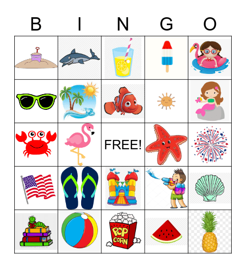 Summer BINGO! Bingo Card